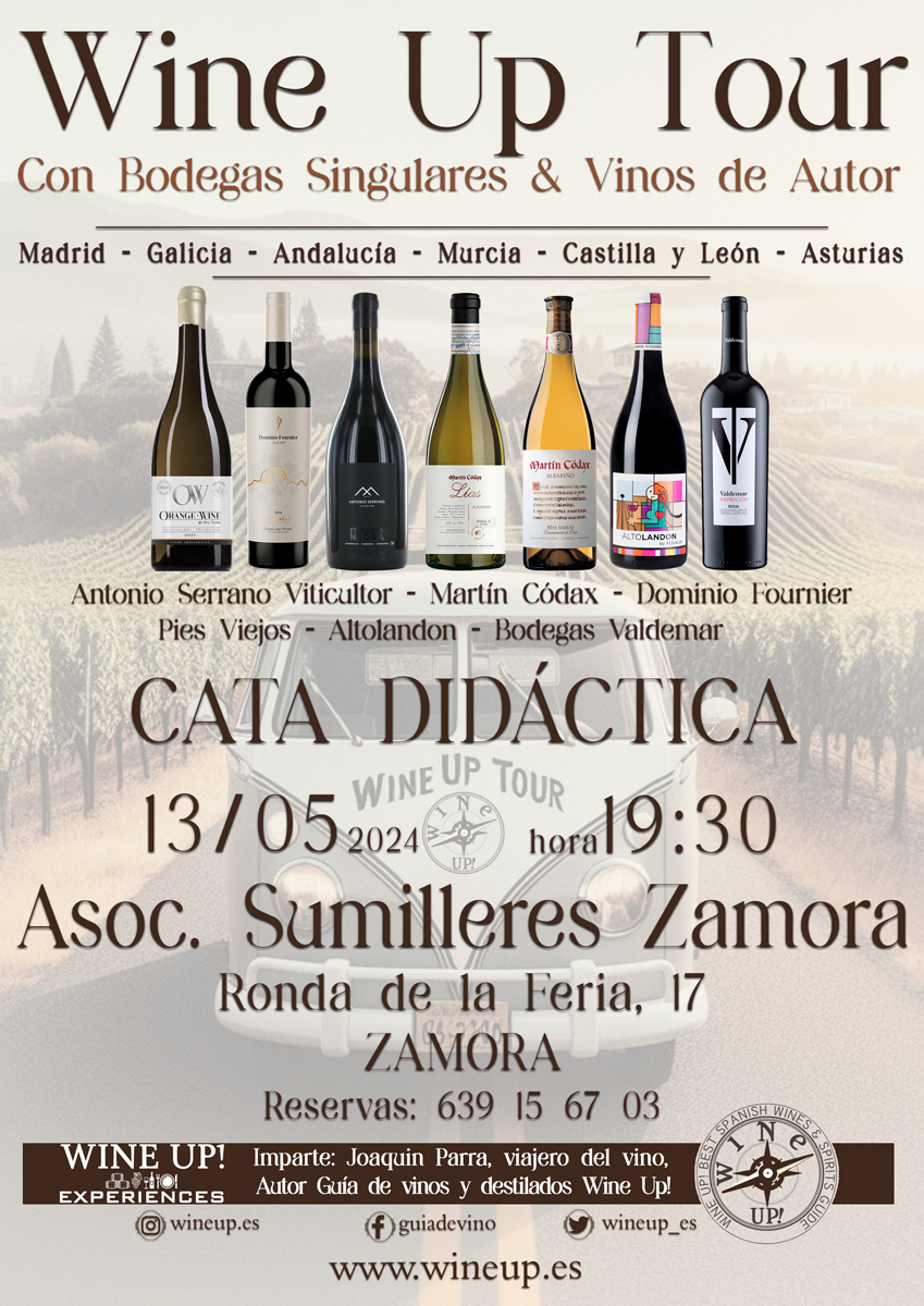 WINE UP TOUR CON LA ASOCIACIÓN DE SUMILLERES DE ZAMORA Wine Up! guía